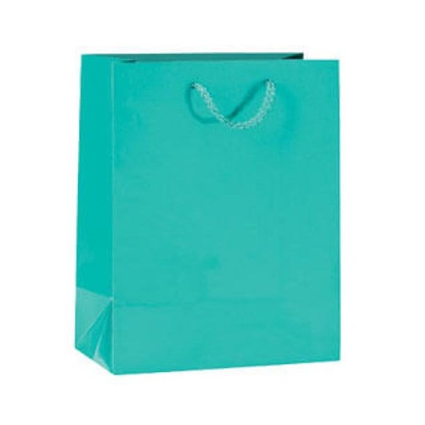 Paper bag - Food - Gift bag with string - H23 cm - 12 pcs