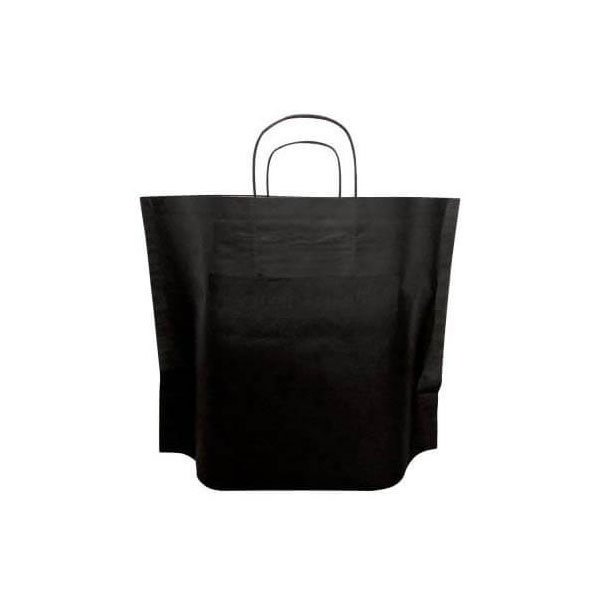 Paper bag - paper bag black with twisted handles - H34 cm - 50 pcs
