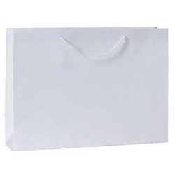 Paper bag - High gloss - White, Red, or Black - H33 cm - 12 pcs