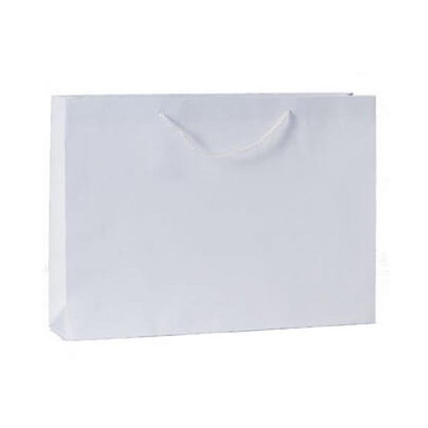 Paper bag - High gloss - White, Red, or Black - H33 cm - 12 pcs