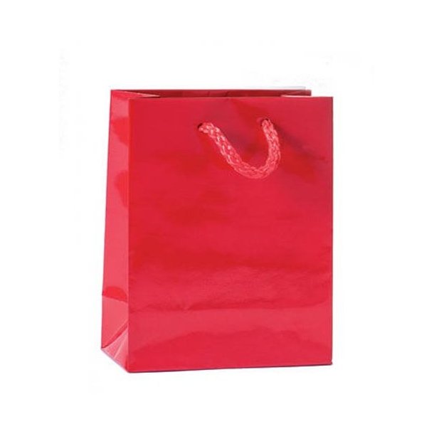 Paper bag - High gloss - Multiple colors - H14 cm - 12 pcs