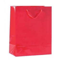 Paper bag - High gloss - Multiple colors - H32 cm - 12 pcs