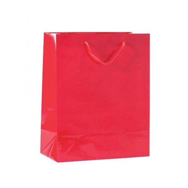 Paper bag - High gloss - Multiple colors - H32 cm - 12 pcs
