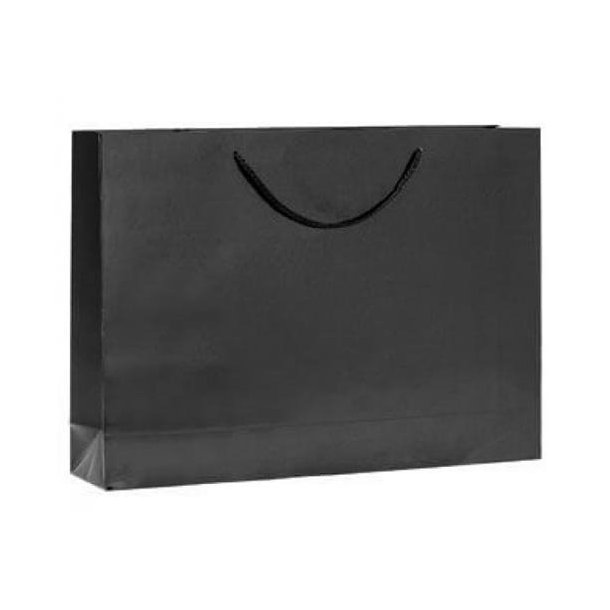 Paper bag - High gloss - White, Red, or Black - H33 cm - 12 pcs