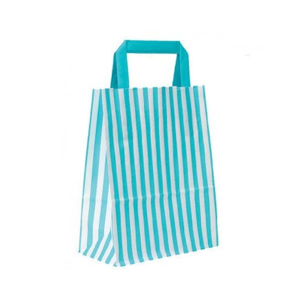 Paper bags - Striped - H22 cm - multiple colors - 50 pcs