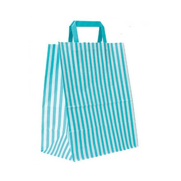 Paper bags - Striped - H30 cm - multiple colors - 50 pcs