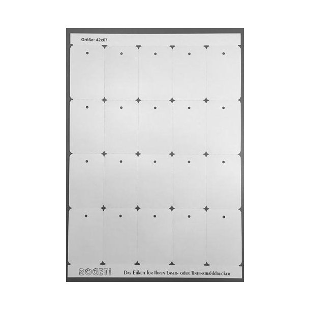 Signs on A4 sheets for pins &amp; loops