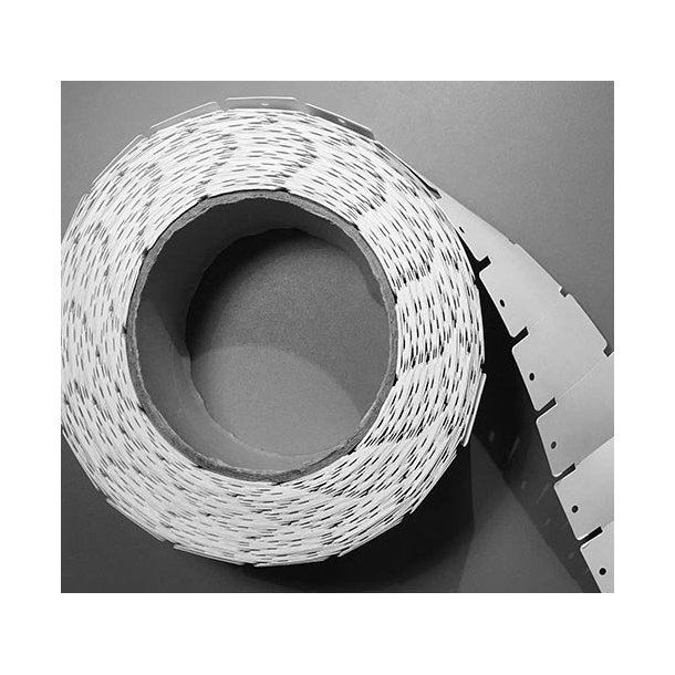 Signs for pins &amp; loops - white on roll - 1000 pcs