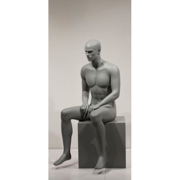 Patrick Grey 4 - sitting stylistic and charismatic gentleman mannequin