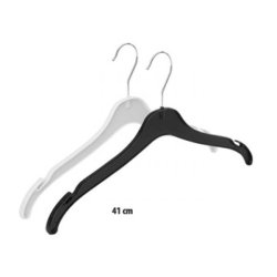 Plastic hangers - molded with hook - 41 cm - 100 pcs