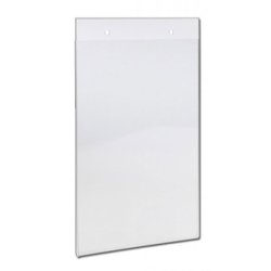 Plastic pocket for signs with 2 holes, A4, clear/10 pieces