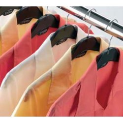 Plastic hangers with rod and hook - 41 cm - black or white - 225 pcs