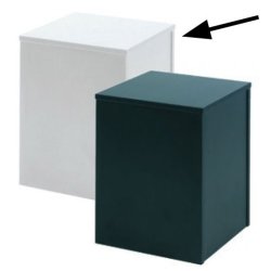 Stool in white 40 x 40 x 50 cm