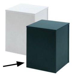 Stool in black 40 x 40 x 50 cm