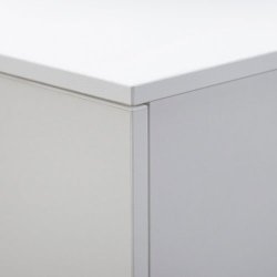 Pyramid board with 3 levels &amp; 2 drawers - H140 cm