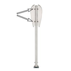 Ashtray - Brushed steel - 1.48 liters with accessories