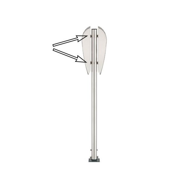 Ashtray - Brushed steel - 1.48 liters with accessories