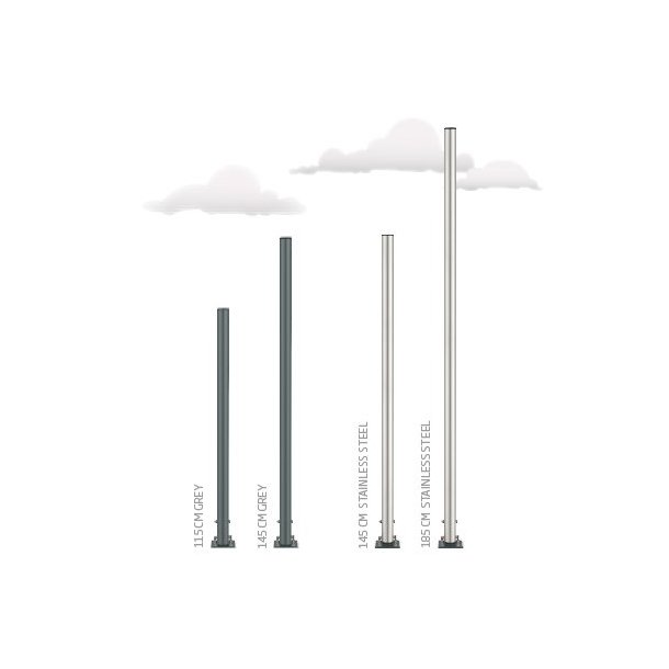 Ashtray - Brushed steel - 1.48 liters with accessories