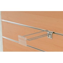 T-hooks, single and double in Chrome for paneling - 10 &amp; 20 pcs