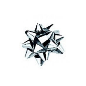 Pyntestjerner - Silver - 35 mm - 100 pcs