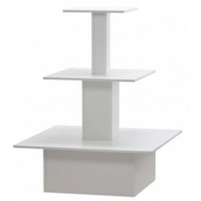 Pyramid board with 3 levels - White - H116 cm