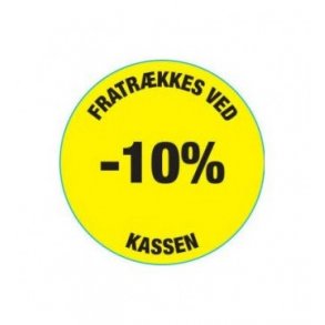 Sticker lim 10% - 500 st.