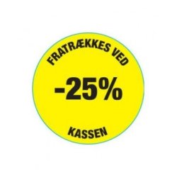 Sticker glue 25% - 500 pcs