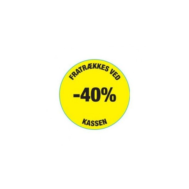 Klart klisterm&auml;rke 40% - 500 st.