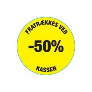 Sticker lim 50% - 500 stycken