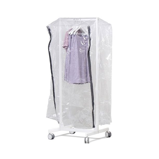 Clothing rack on wheels - Width 60 cm - Dark gray - with accessories