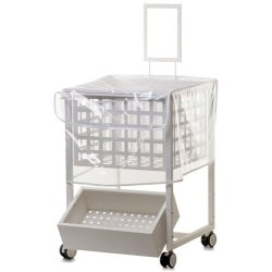 Shopping cart - 60 x 60 cm - Dark gray with accessories