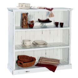 Reol m/ 3 hylder - hvid - Heritage