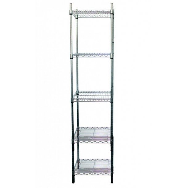 Small steel shelf - Tubo (46 x 46 x H 220 cm.)