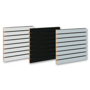 Budget rillepaneler, 120x120 cm - 2 stk - Hvid, Sort og Gr