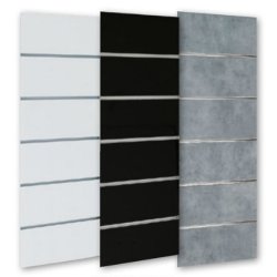 High Gloss groove panels, 120x240 cm - Blank white