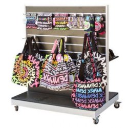 Rillepanel gondol med hjul - Hvid, Gr, Ahorn og Sort