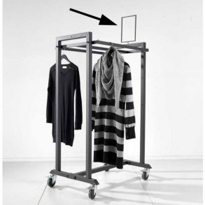 Robust A4 skylthllare - Svart