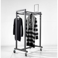 Robust street trolley with wheels, multiple sizes