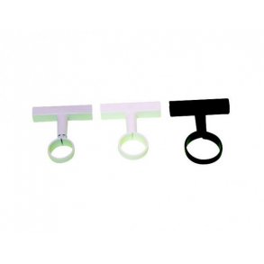 Pipe clips sign holder with T-piece 32mm - 10 pcs - multiple colors
