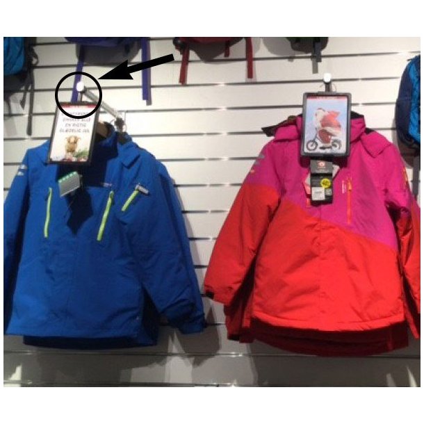 Pipe clips sign holder with T-piece 25mm - 10 pcs - multiple colors