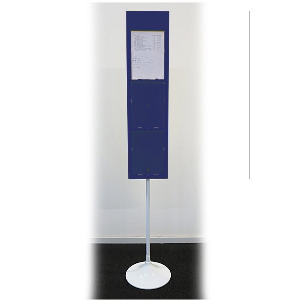 Info Stand 3Xa4 With Round Base.