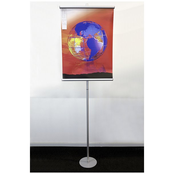 Banner stands with round base