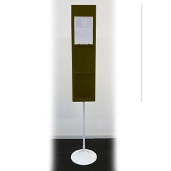 Info Stand 3Xa4 With Round Base.