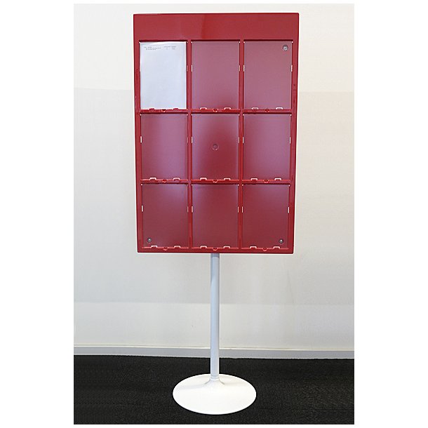 Info Stand With Round Base.