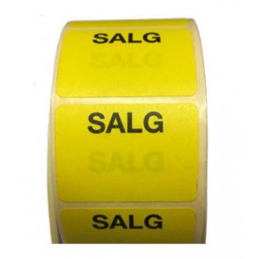 SALG - Erbjudandelabel, gul - 1 000 st.