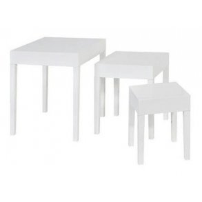Sales tables - White - Set of 3 pcs - B30, B40 & B50 cm