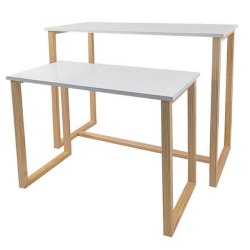 Oplgsborde salgsborde i tr - Skagen - st med 2 stk