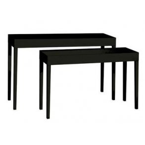 Sales tables - Black - set of 2 pieces - B120 & 130 cm