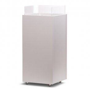 Frsljning pod B40 x D40 x H80 cm. Frsljning dumpers i vitt