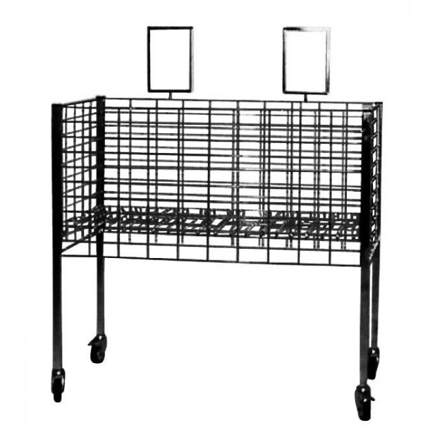 Shopping cart - Boxer 2 - W95.6 x D50 x H90 cm - Svart